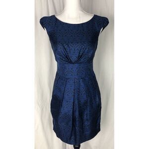 Banana Republic Blue Patterned Mini Dress